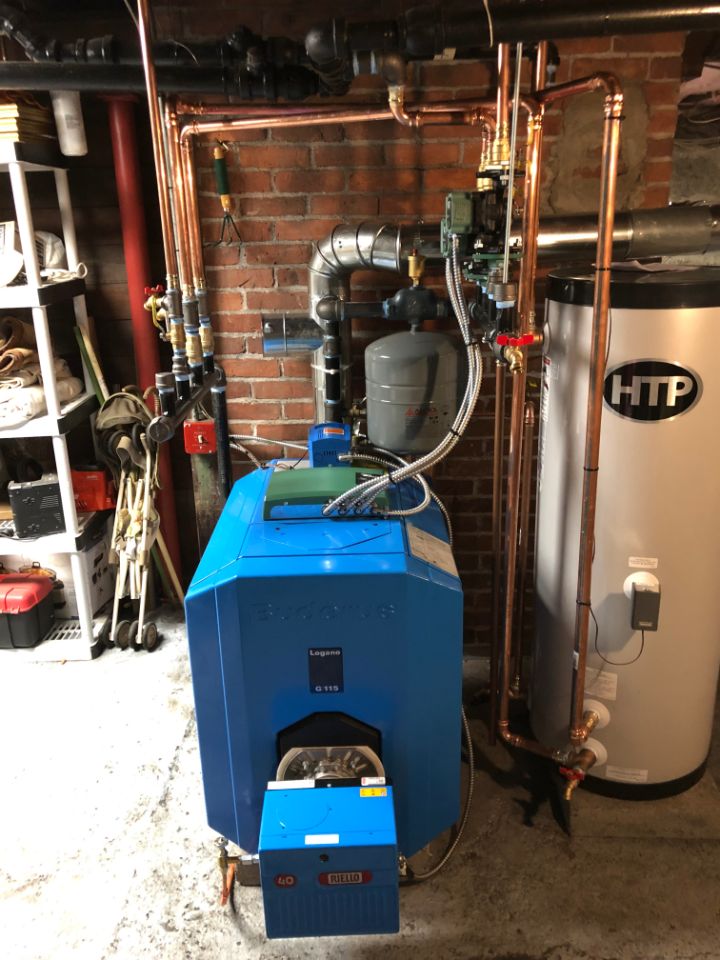 Completed HVAC installation